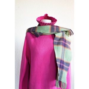 Plaid Luxury Merino Wool Scarf
